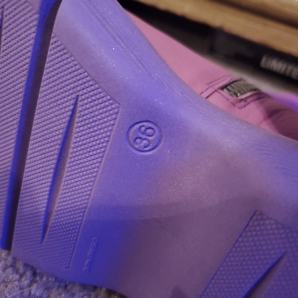 Free People 💜 Mara Purple Leather Platform Moto Ankle Boots, 5.5 - Picture 10 of 10